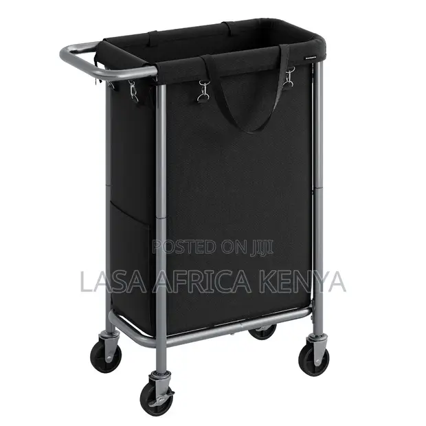 LASA Rolling Laundry Hamper na Magurudumu & Liner Inayoweza Kuondolewa - 1