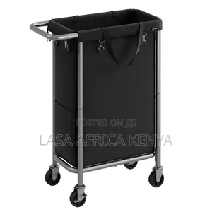 LASA Rolling Laundry Hamper na Magurudumu & Liner Inayoweza Kuondolewa