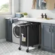 LASA Rolling Laundry Hamper na Magurudumu & Liner Inayoweza Kuondolewa - 3