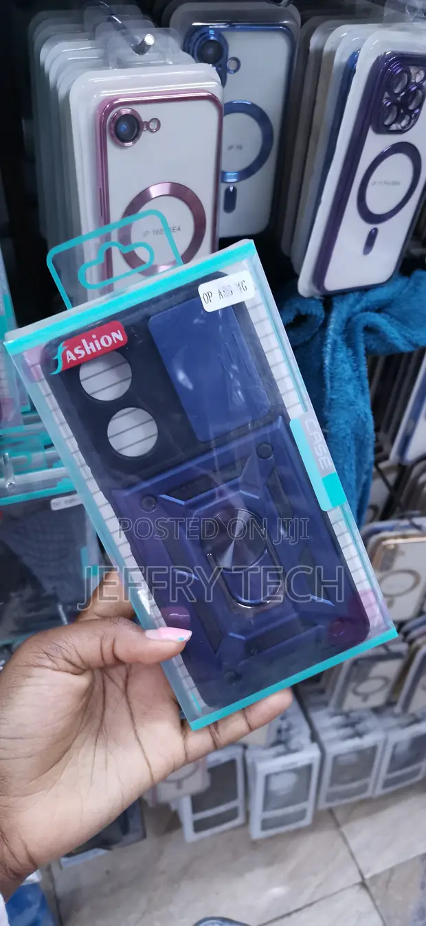 Rugged Armor Hybrid Case with Camera Protector for Oppo A78 - 1