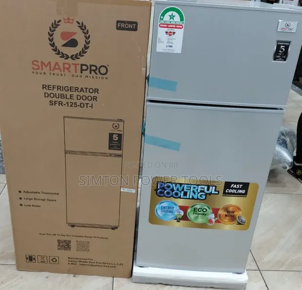 Smartpro SFR-125-DT-I Double Door Refrigerator - 1