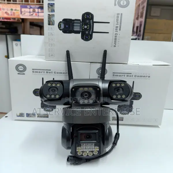 Genuine Triple Lens 4G PTZ Solar CCTV Camera - 1
