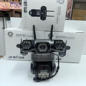 Genuine Triple Lens 4G PTZ Solar CCTV Camera