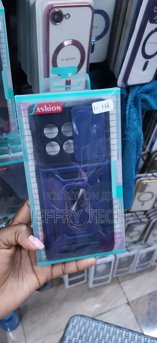 Kifaa cha Simu cha Blue Heavy-Duty Armor chenye Jalada la Kamera kwa OnePlus 11R - 1
