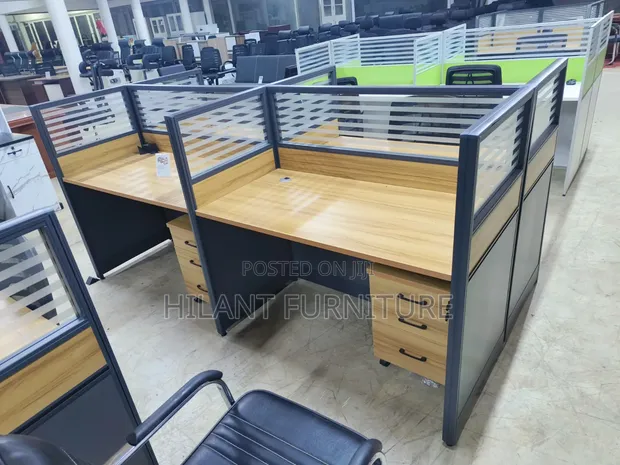Boss Office Products 4-Person Workstation - Brand New - 1