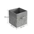 LASA Set of 6 Foldable Storage Cubes - Grey - 2