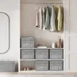 LASA Set of 6 Foldable Storage Cubes - Grey - 3