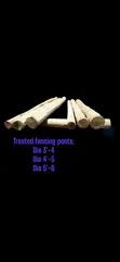 Fencing Posts and Transmission Poles (Used) - 2