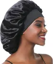 Wide Band Satin Bonnet - 1