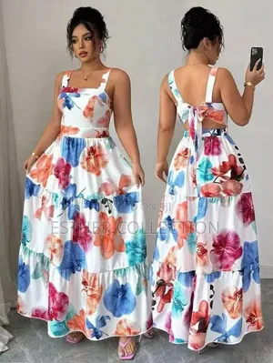 Kanzu ya Wanawake ya Elenzga yenye Maua