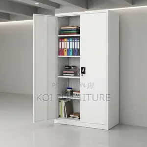 Executive Stainless Steel Office Cabinet - 2 Doors