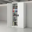 Executive Stainless Steel Office Cabinet - 2 Doors - 1