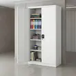 Executive Stainless Steel Office Cabinet - 2 Doors - 3