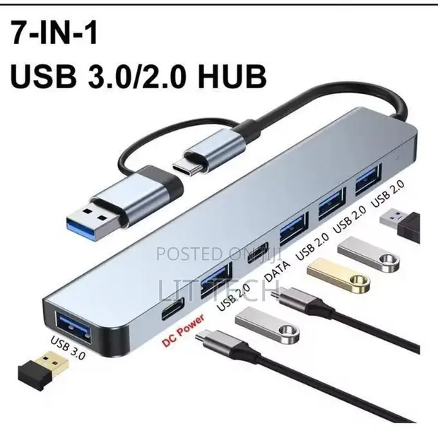 Aluminium 7-in-1 USB Type-C Hub - 1