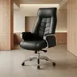 Executive Director Office Manager Chair - Black Leather - 2