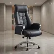 Executive Director Office Manager Chair - Black Leather - 3