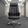 Executive Director Office Manager Chair - Black Leather - 4
