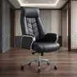 Executive Director Office Manager Chair - Black Leather - 5