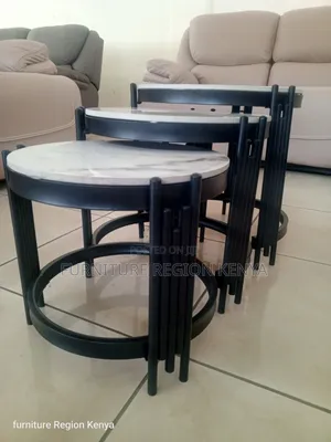 Three Marble Top Coffee Tables