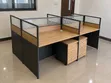 4-Way Office Workstation with Partitions - Boss Office Products - 5