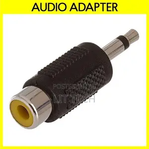 3.5mm to RCA Adapter - Aux Plug to RCA Jack Converter
