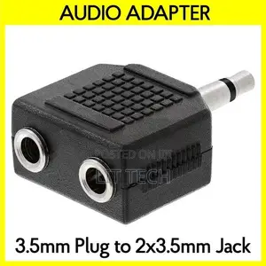 3.5mm to 2x 3.5mm AUX Splitter Adapter