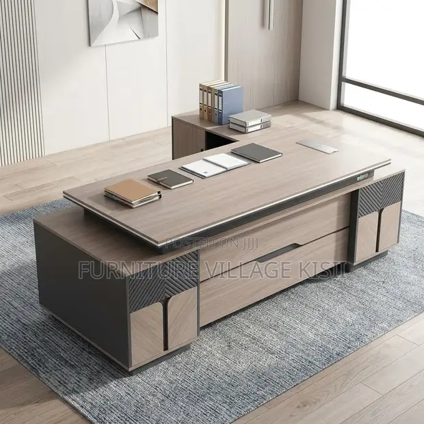 2.4M Executive L-Shaped Desk - 1