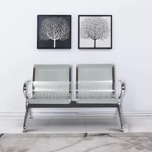 2-Seat Steel Waiting Office Bench