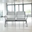 2-Seat Steel Waiting Office Bench - 2