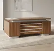 2M Straight Executive Desk with Drawers - Black - 3