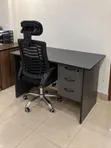 Kiti cha Ofisi cha Mtendaji na Kiti cha Ergonomic - Kijivu - 4