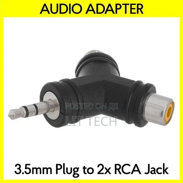 AUX Stereo hadi Dual RCA Y-Splitter Adapter - 1
