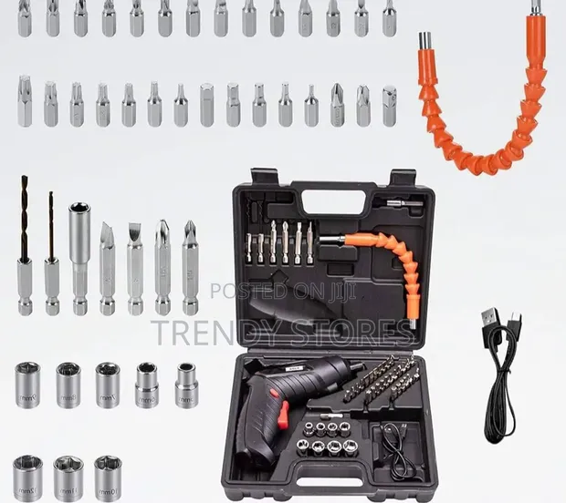 Seti ya Screwdriver ya Umeme ya Kuchajiwa 47-in-1 - 1