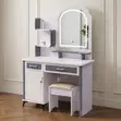 Elegant Vanity Table with LED Lighting - 1