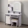 Elegant Vanity Table with LED Lighting - 2