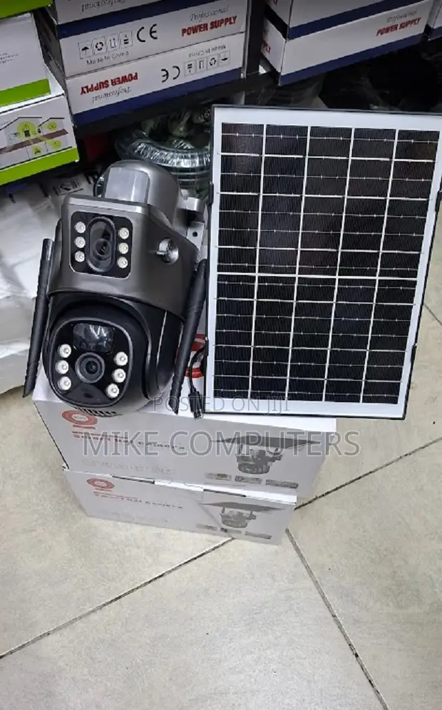 V380Pro Solar PTZ CCTV Camera - 24/7 HD Night Vision - 1