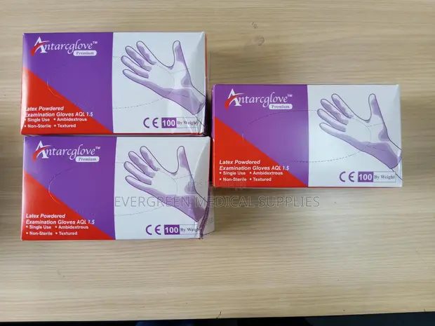 Gloves za Latex za Kuchunguzwa (Poda) - 1