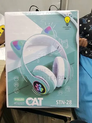 Green Cat Ear Wireless Headphones