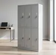 Heavy-Duty Steel 6-Locker Filing Cabinet - 1