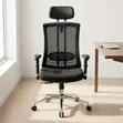 Ergonomic Swivel Office Chair with Lumbar Support - 1