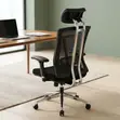 Ergonomic Swivel Office Chair with Lumbar Support - 2