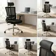 Ergonomic Swivel Office Chair with Lumbar Support - 5