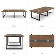 2.4m Imported Conference Table - 8 Seats - 1