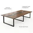 2.4m Imported Conference Table - 8 Seats - 2