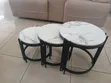 3-Piece Marble Nesting Stools - 4