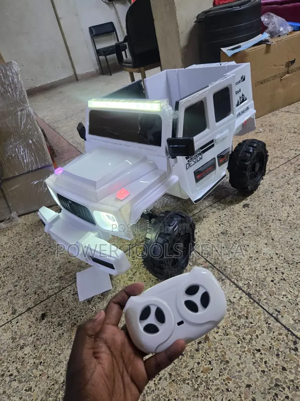 Kids G-Wagon Style Ride-on Truck with Cargo Bed - 1