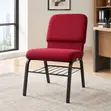 Red Stackable Full-Fabric Conference Chair - 5