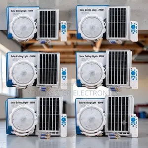 Taa za Dari za Solar za LED Zenye Mwangaza - 100W, 200W, 500W
