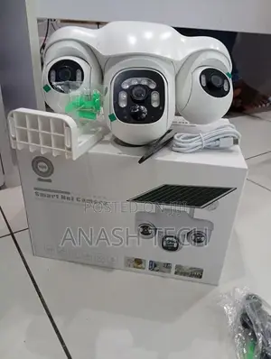 V380 Pro WiFi Kamera ya Usalama ya Lensi Tatu ya Nje ya Jua