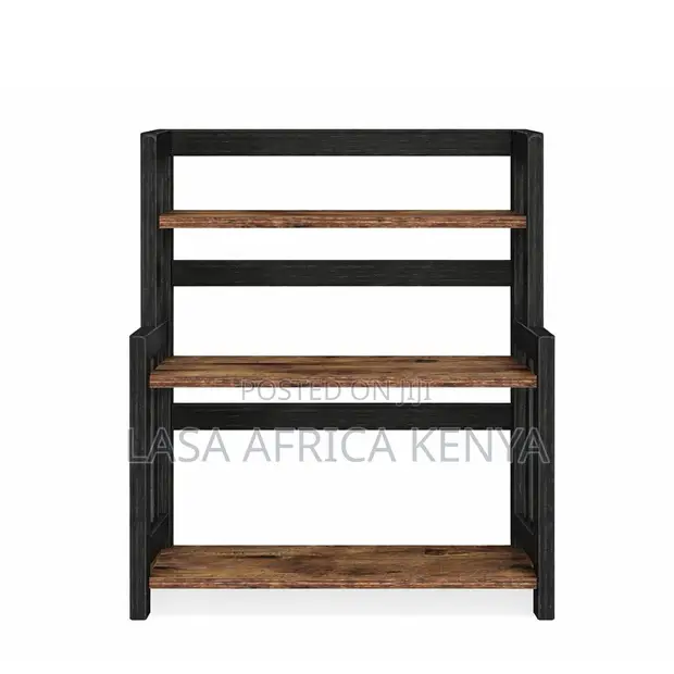 3-Tier Spice Rack ya Mianzi - Rangi ya Kahawia ya Kiasili - 1